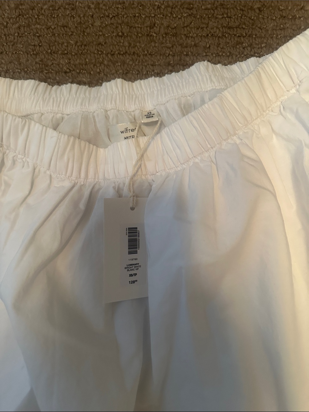Aritzia White Poplin A-Line Skirt - Picture 5 of 6